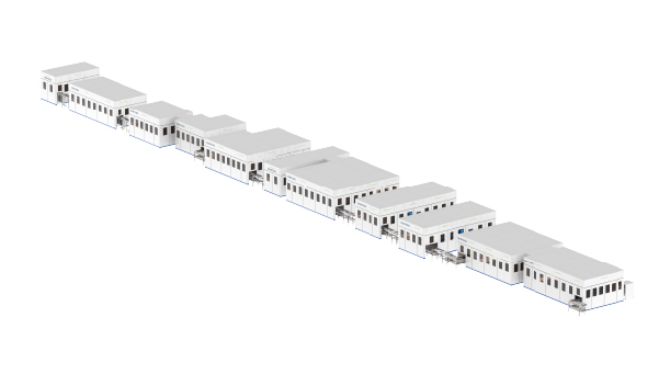 Linea di assemblaggio automatico di batterie prismatiche New Energy