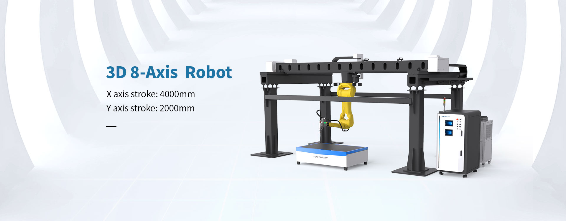 Macchina robotica 3D a 8 assi