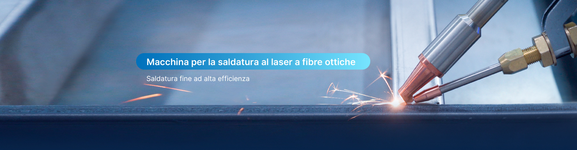 Saldatrice laser a fibra